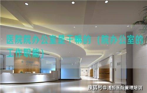 医院的院办公室工作职能