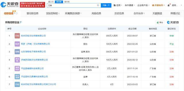 网红祁天道夫妇名下多家公司已注销 起底网红祁天道商业版图